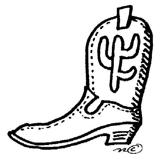 Cowboy Boots Black And White Download Png Clipart