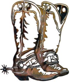 Cowboy Boot Rodio Western Cowboy And Saddle Clipart
