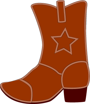 Cowboy Boot Cowboy Dancing Boots Kid Clipart