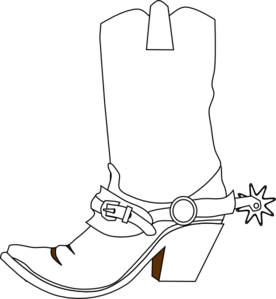 A Cowboy Christmas Boot Cowboy Boots And Clipart