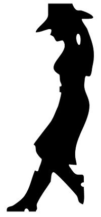 Cowgirl Silhouette Transparent Image Clipart