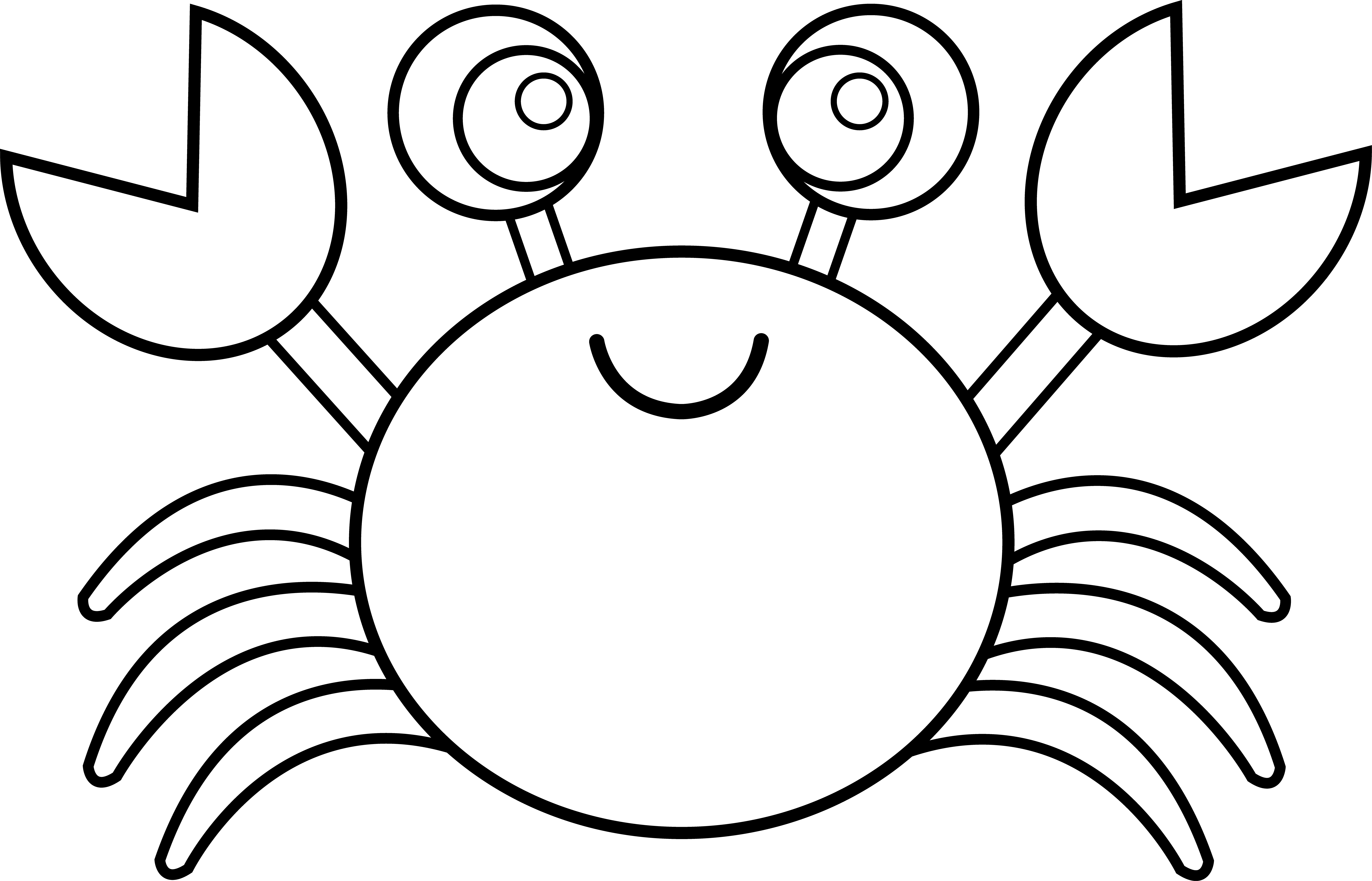 Crab Black And White Images Clipart Clipart