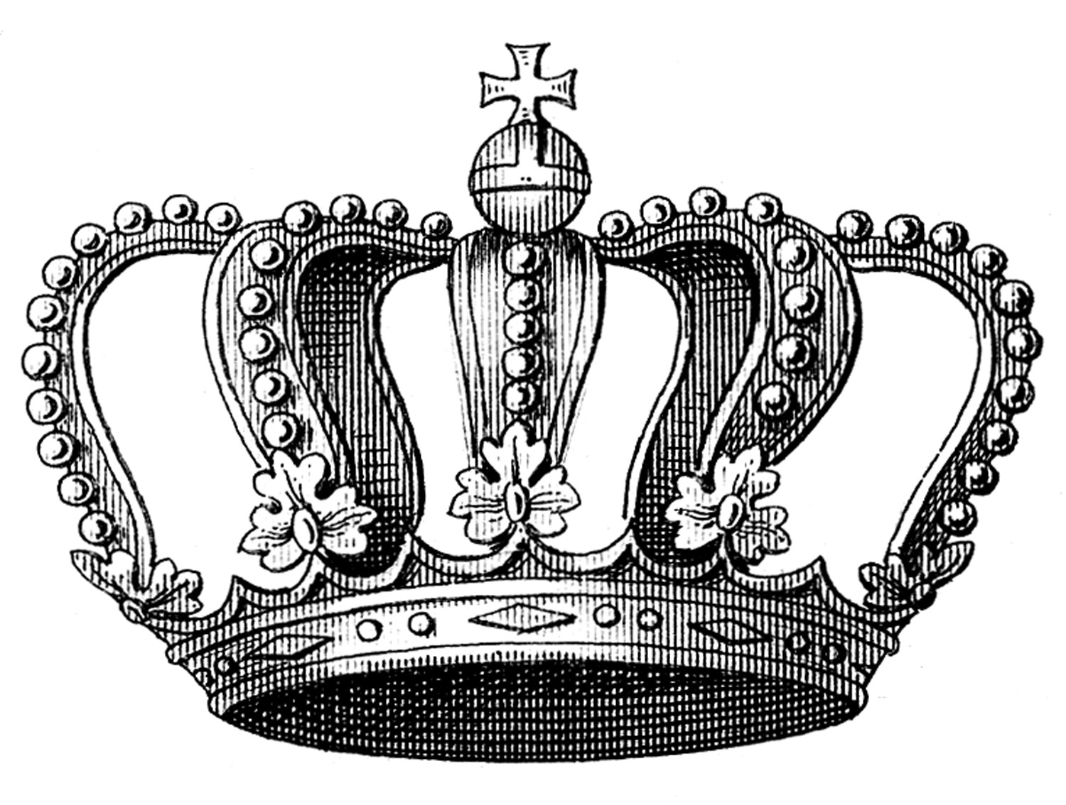 Vintage Beautiful Crown Graphic Download Png Clipart