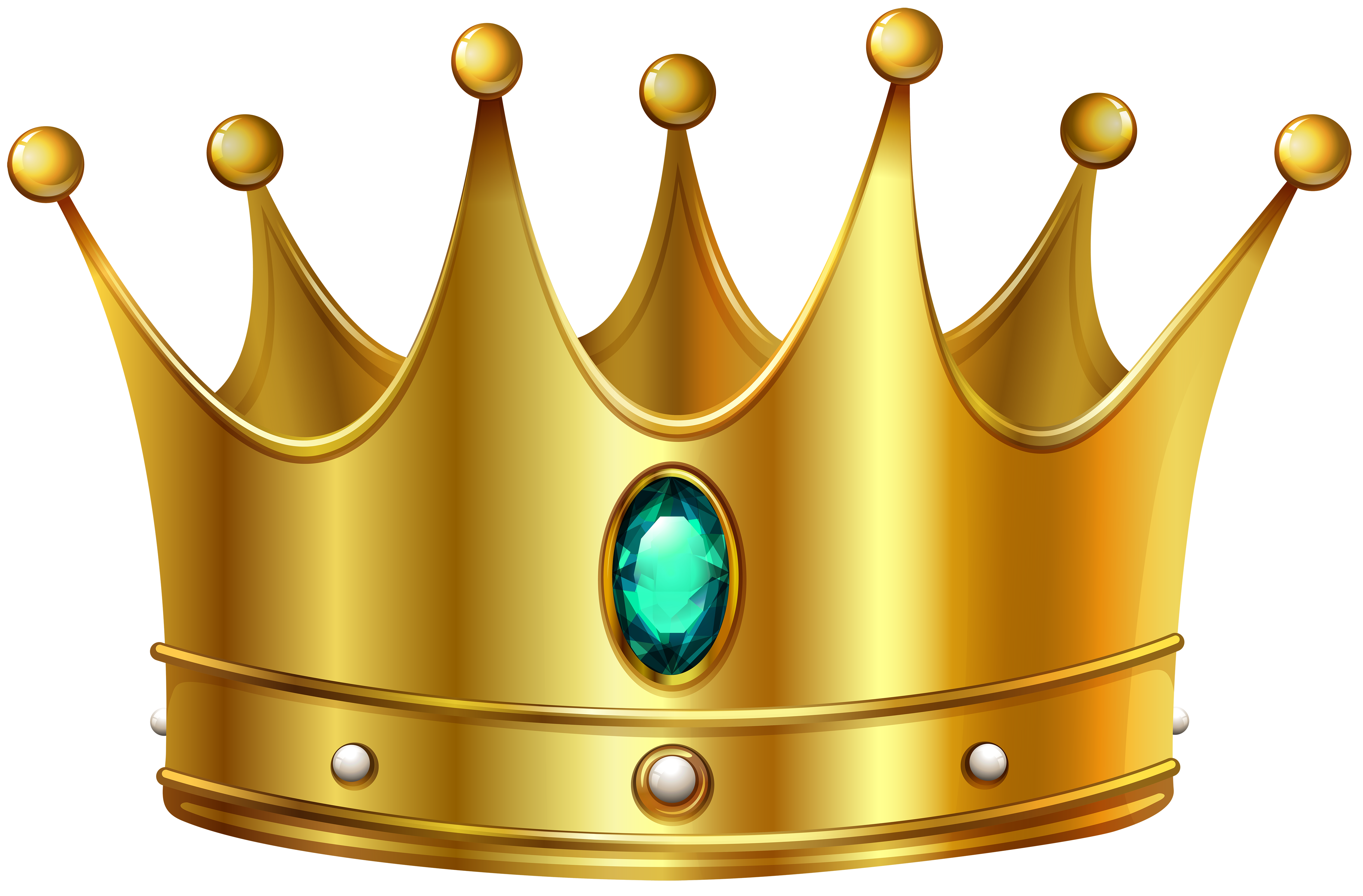 With Diamond Crown Gold Free HQ Image Clipart