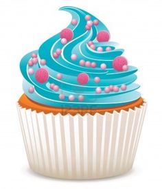 Cupcake On Album And Cup Cakes Clipart