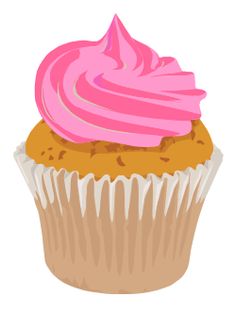 Pink Frosted Cupcake Cuppycakes Cupcake Image Png Clipart