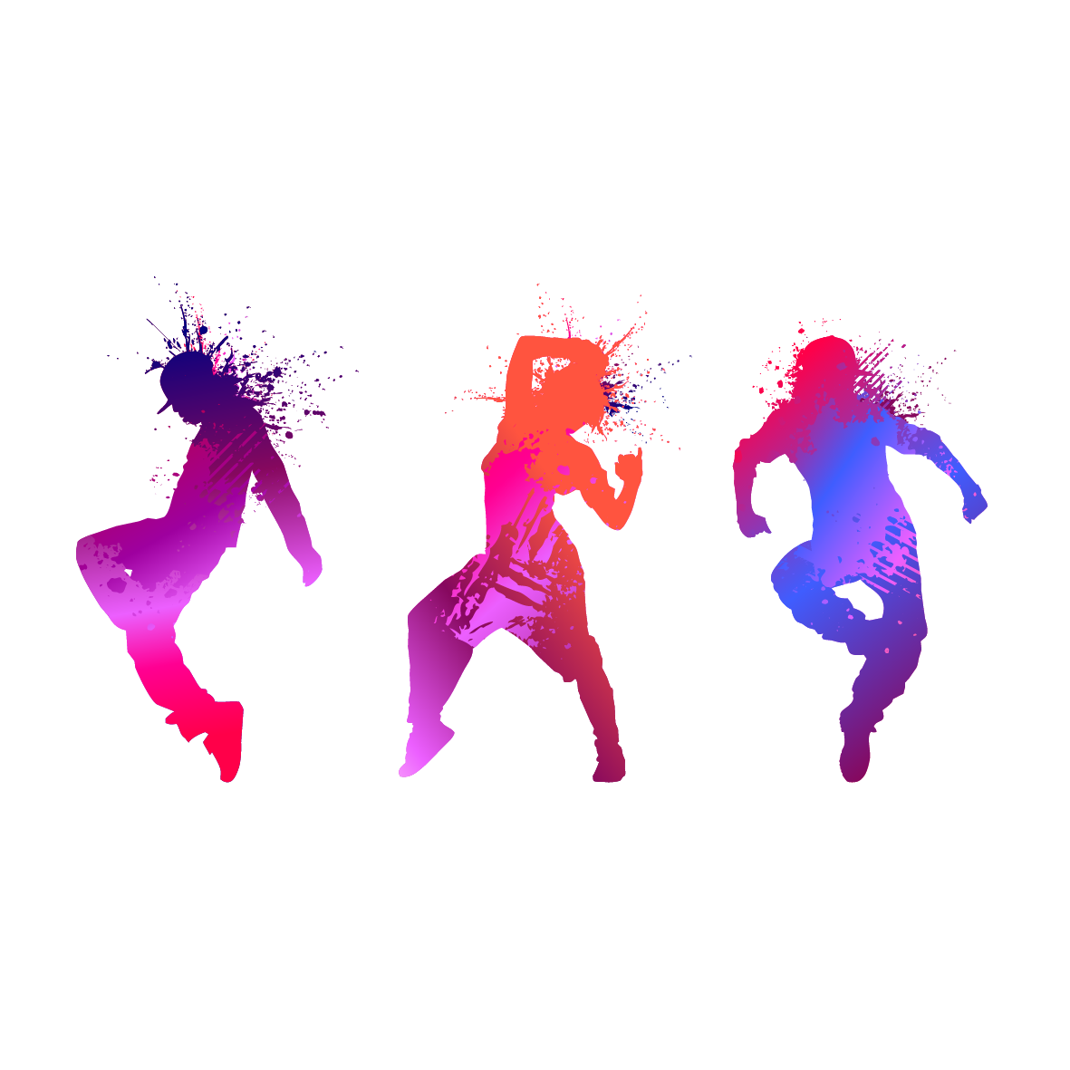 Dance Figures Vector Silhouette Drawing Free Photo PNG Clipart