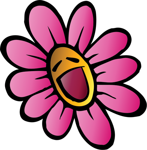 Happy Flower Clipart