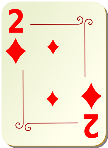 Two Of Diamonds Clipart
