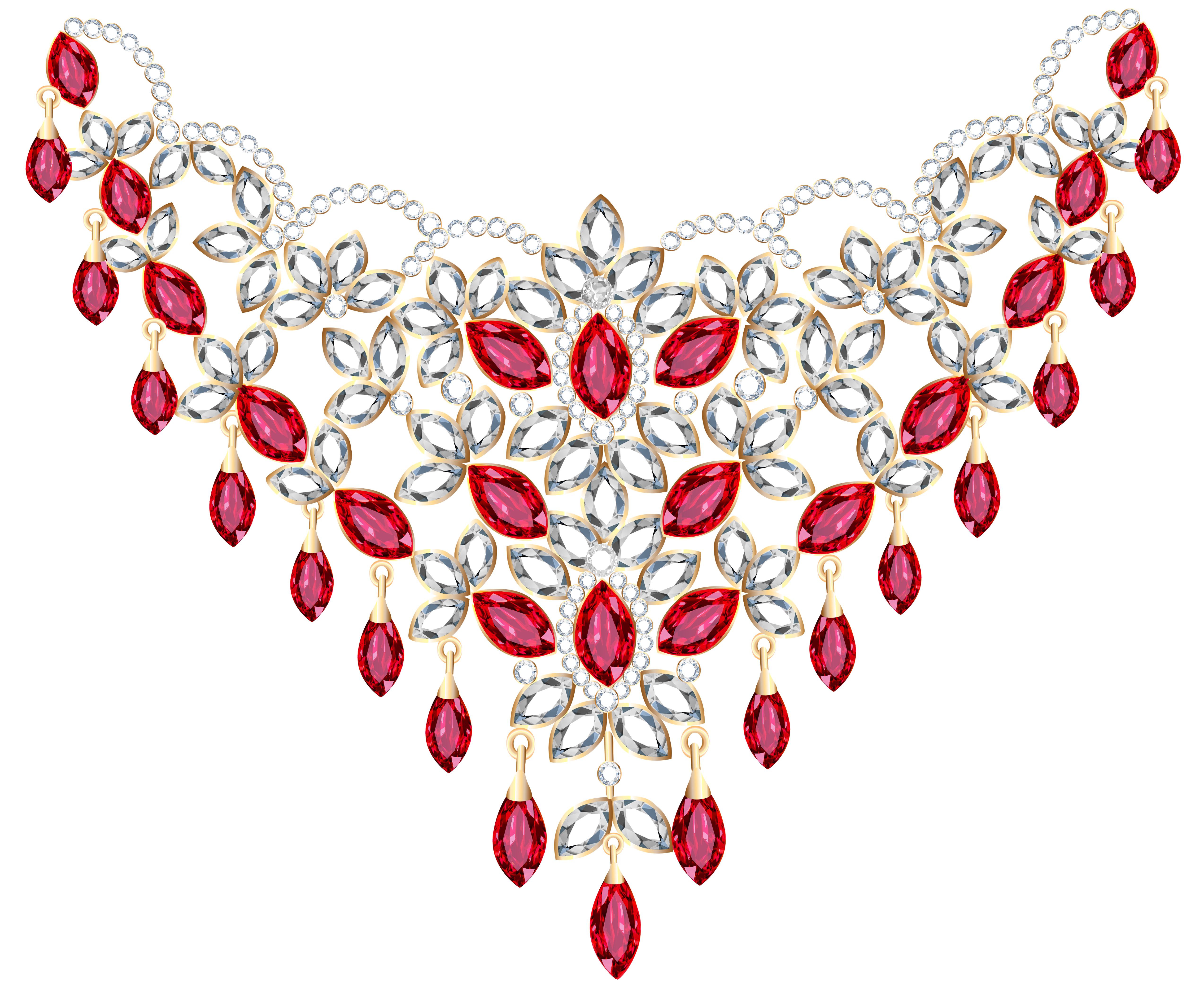 And Diamond Jewellery Earring Necklace Ruby Transparent Clipart