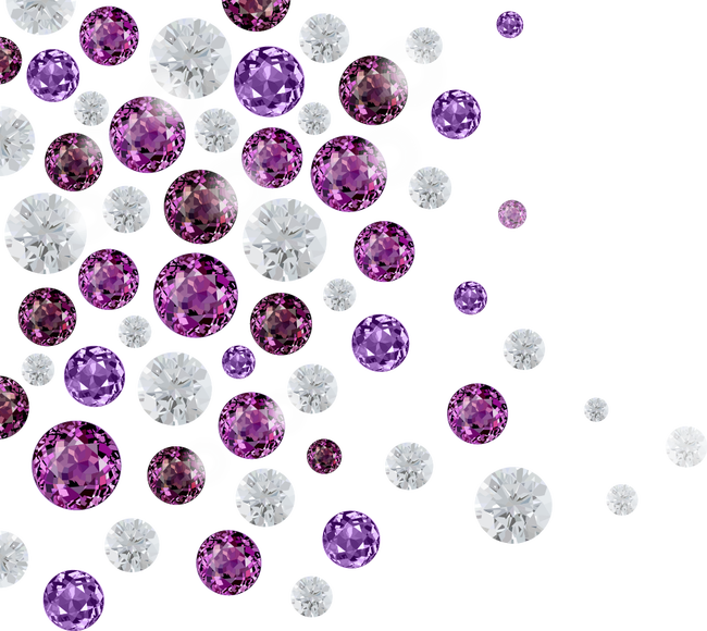 Diamond Purple Hair Iron Gemstone Cool Clipart