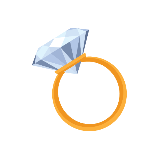 Ring Diamond Icon PNG Image High Quality Clipart