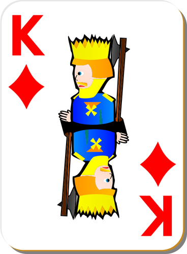 King Of Diamonds Gaming Card Clipart