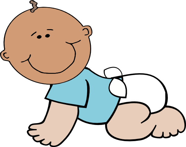 Baby In Diaper Image Hd Photo Clipart