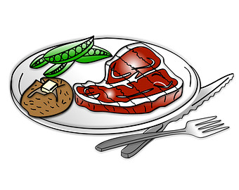 Steak Dinner Png Image Clipart