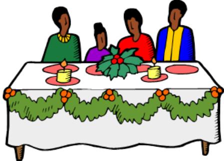 Christmas Dinner Free Download Png Clipart