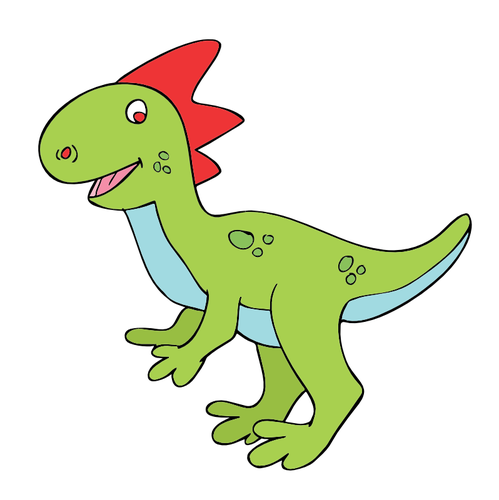 Smiling Dinosaur Clipart