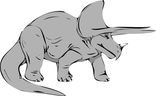 Dinosaur With Long Tail Clipart