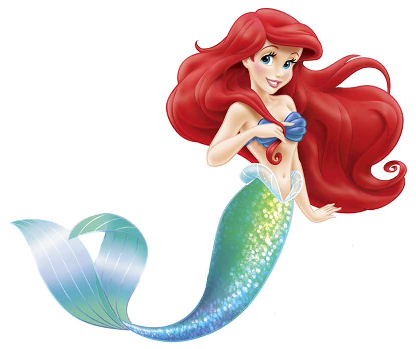 Little Ariel Sticker Elsa Wall Decal Mermaid Clipart