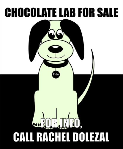 Selling Dog Clipart