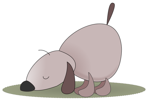 Dog Sniffing Clipart