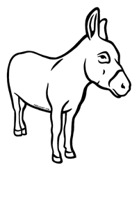 Donkey Black And White Images Png Image Clipart