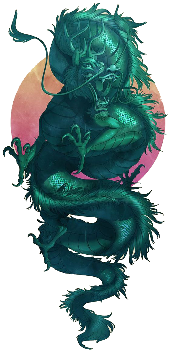 Pattern Jade Green Illustration Dragon PNG Image High Quality Clipart