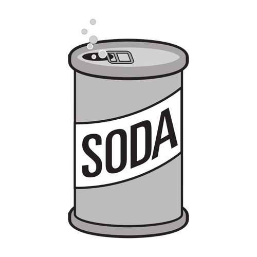 Opened Can Of Soda Drink Clipart