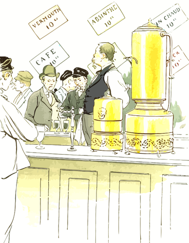Bar Scene Clipart