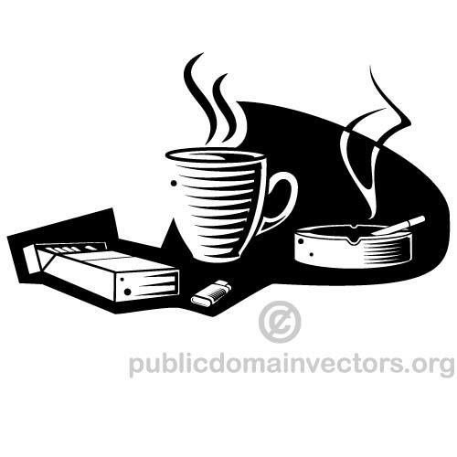 Coffee And Cigarettes Clipart