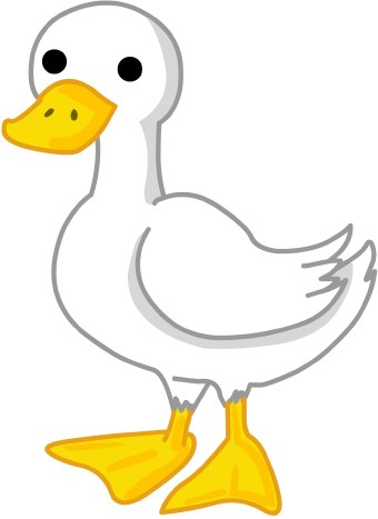 Duck Black And White Images Image Png Clipart