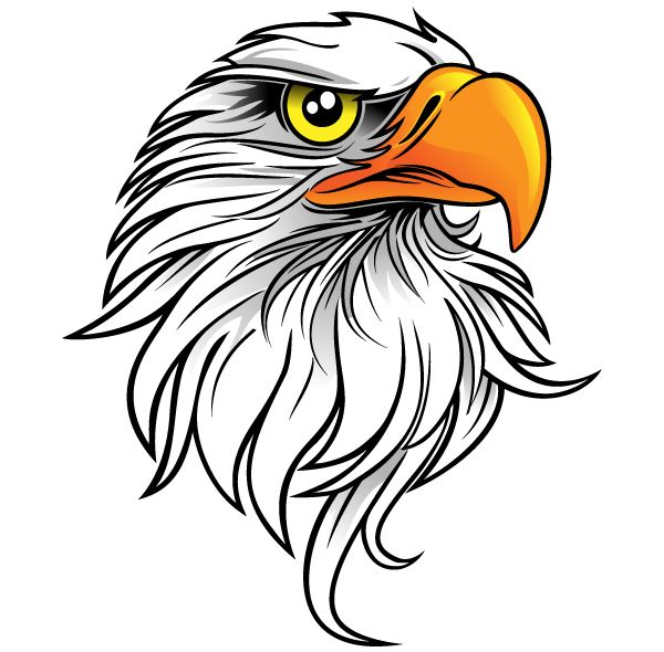 Free Eagle Head Download Vector Art Beading Clipart