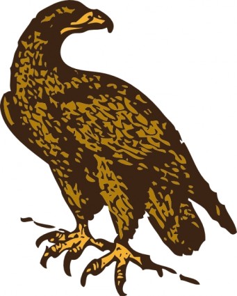 Golden Eagle Vector In Open Office Drawing Clipart