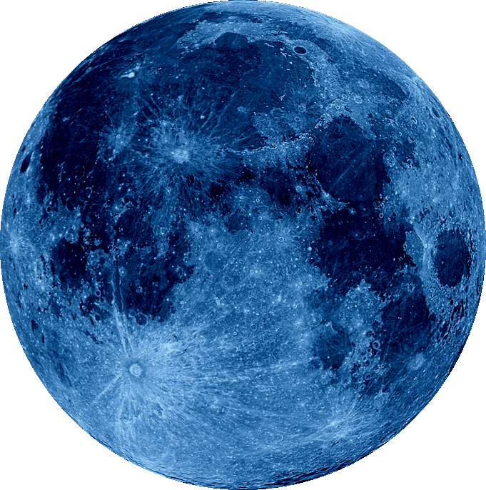 Blue Full Eclipse Supermoon Lunar Solar Earth Clipart