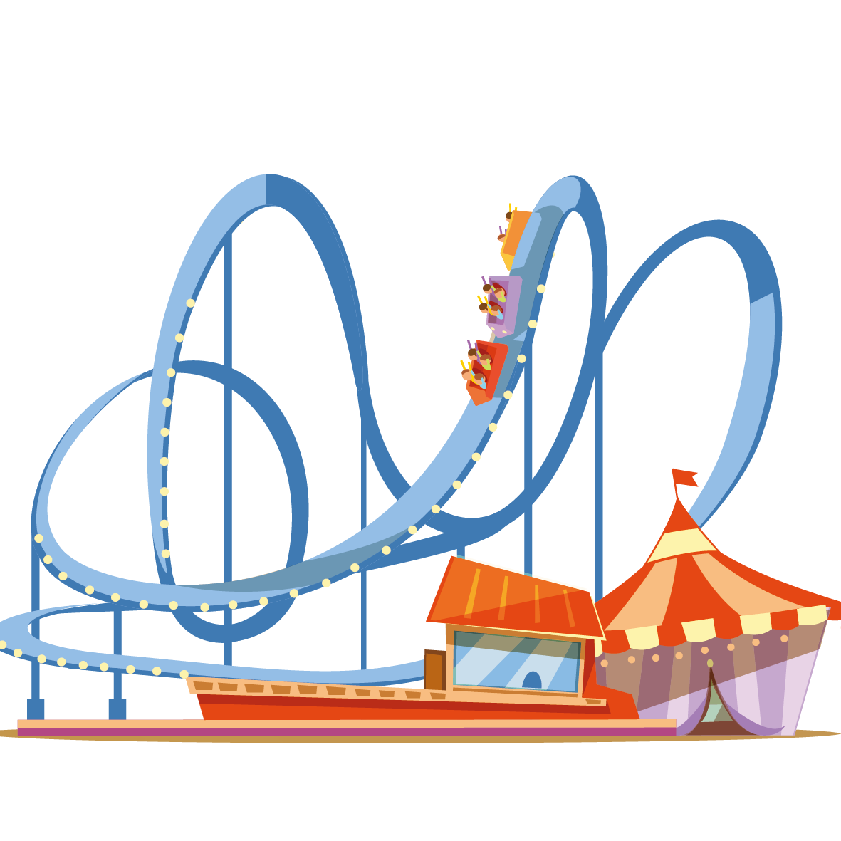 Orlando Coaster Island Universal Park Coney Games Clipart