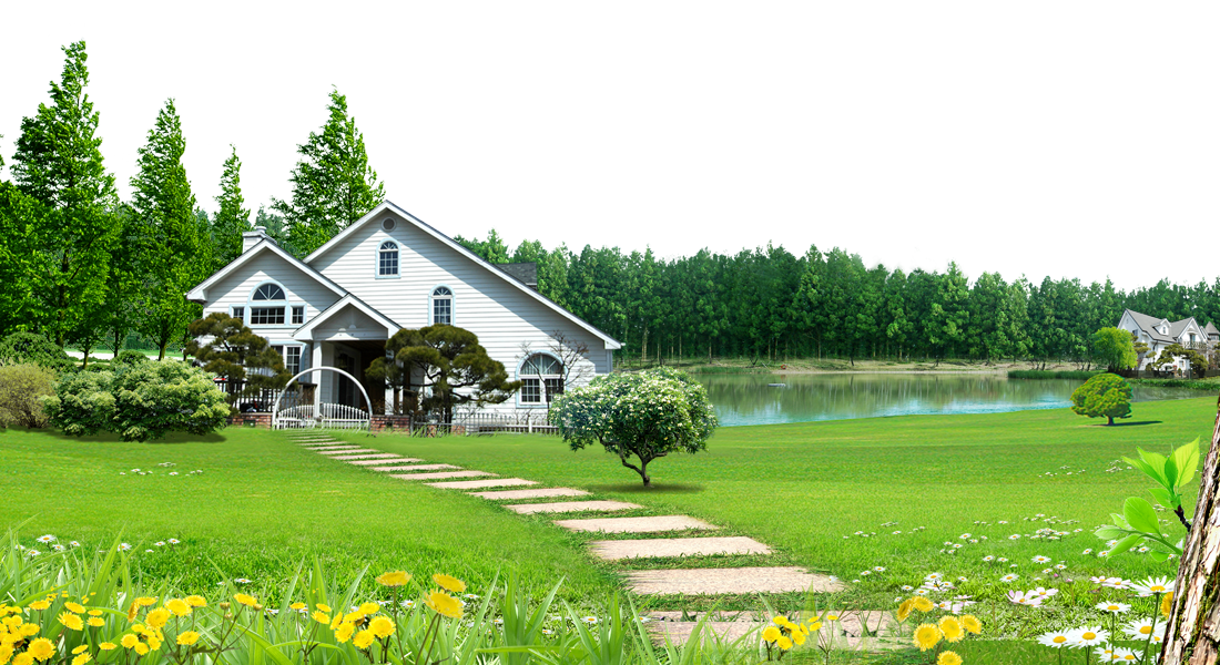 Lawn Of Humidifier Material Forest House Rural Clipart
