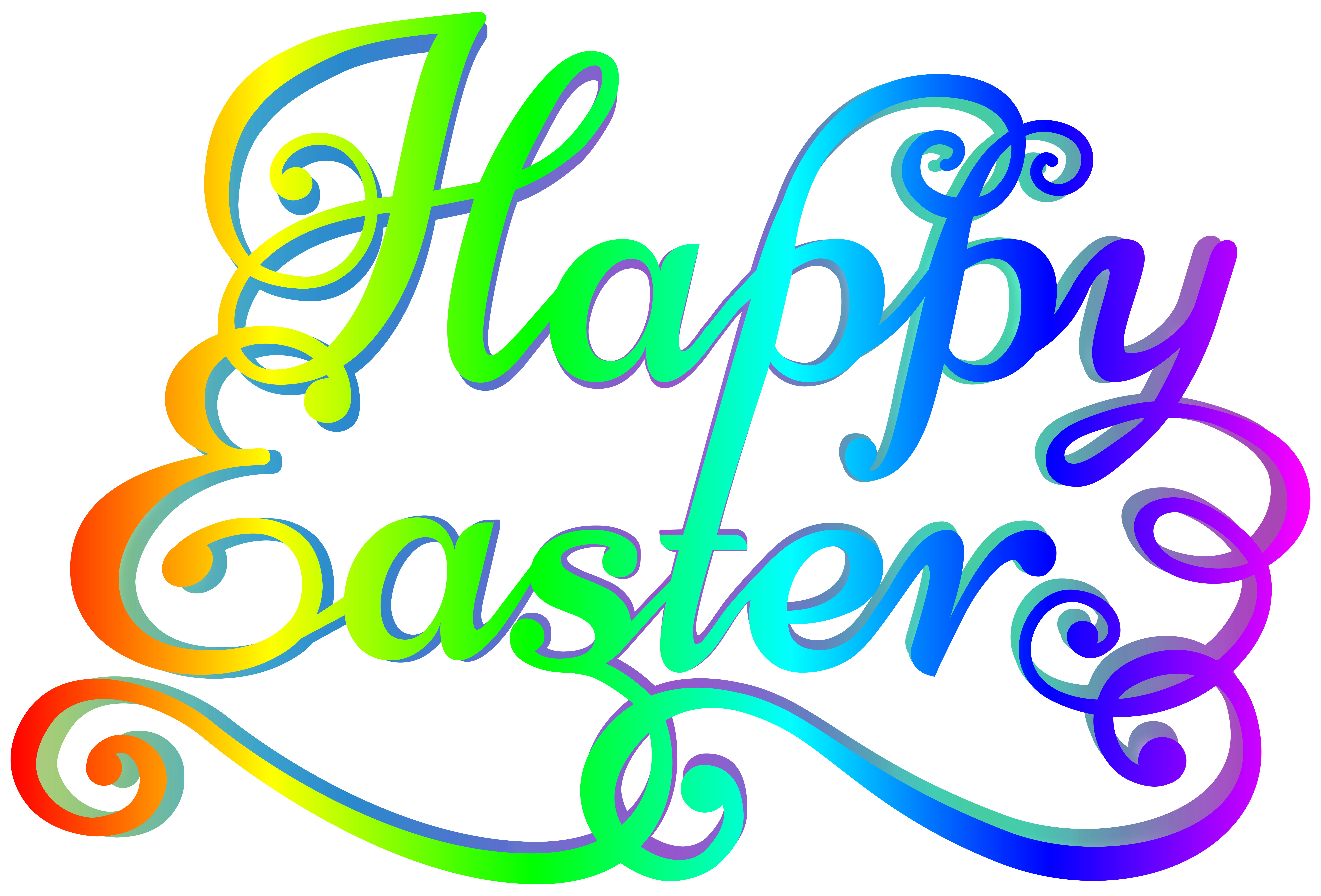 Rainbow Easter Transparent Happy Free Clipart HD Clipart