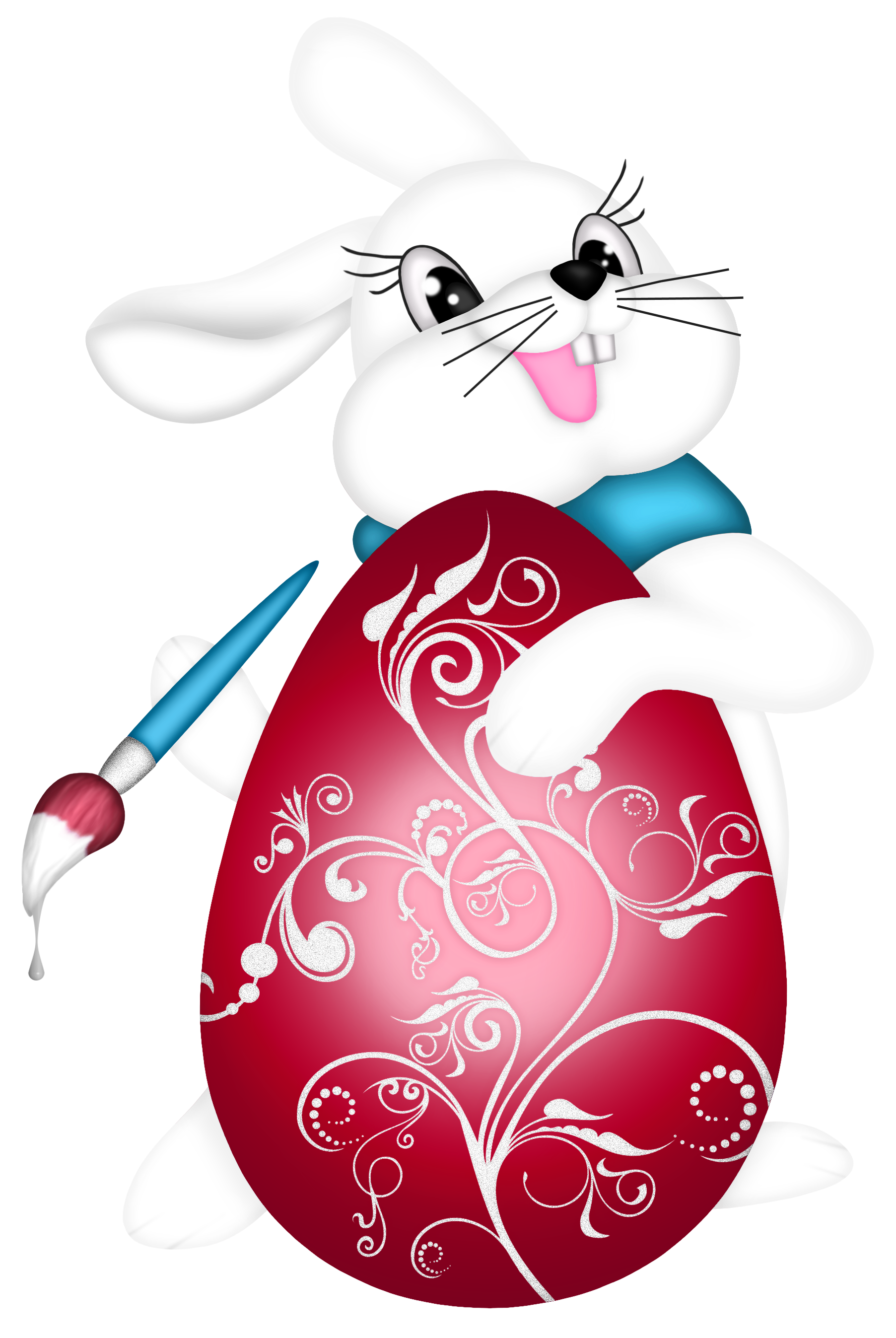 And Picture Easter Transparent Egg Bunny Red Clipart