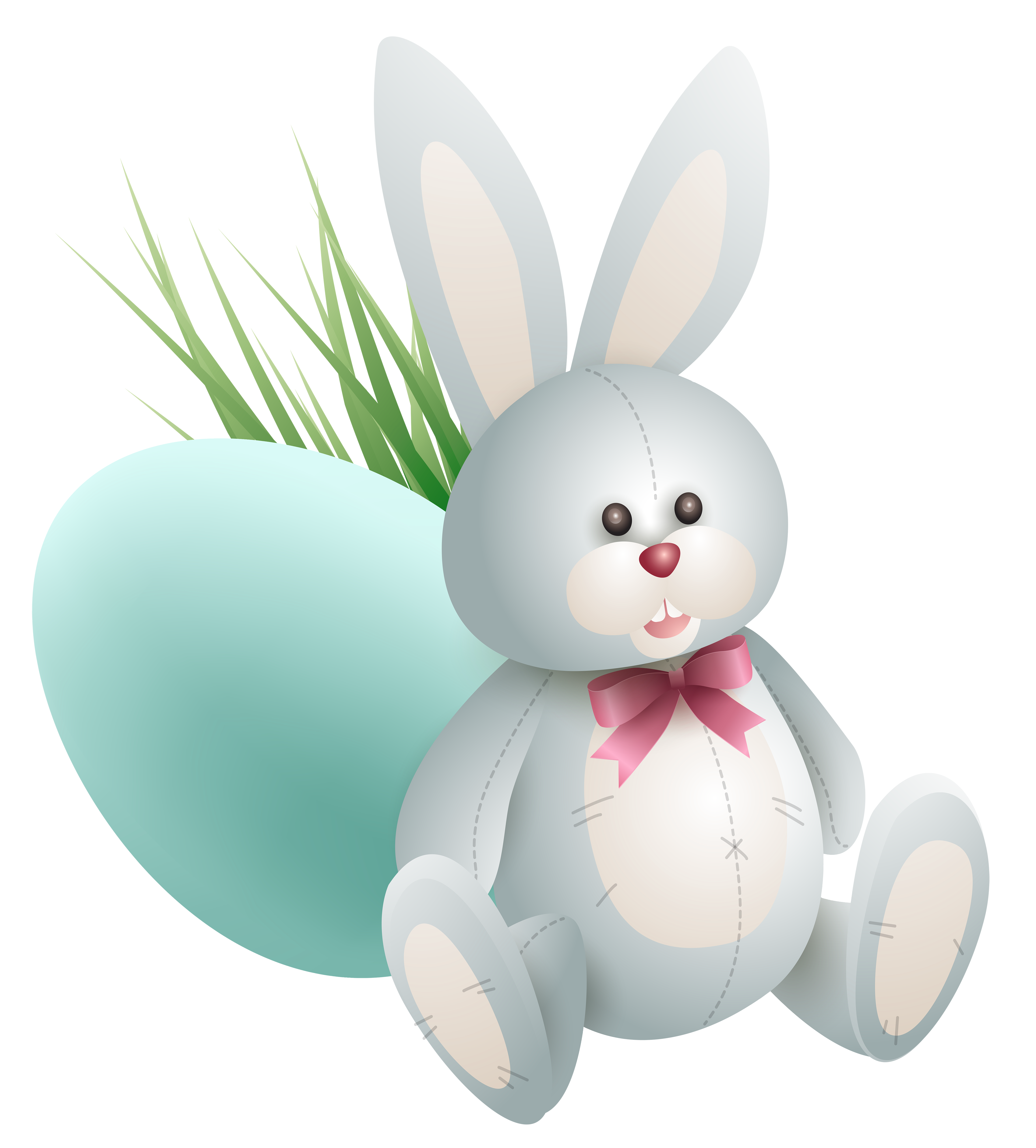 And Picture Egg Transparent Grass With Bunny Clipart