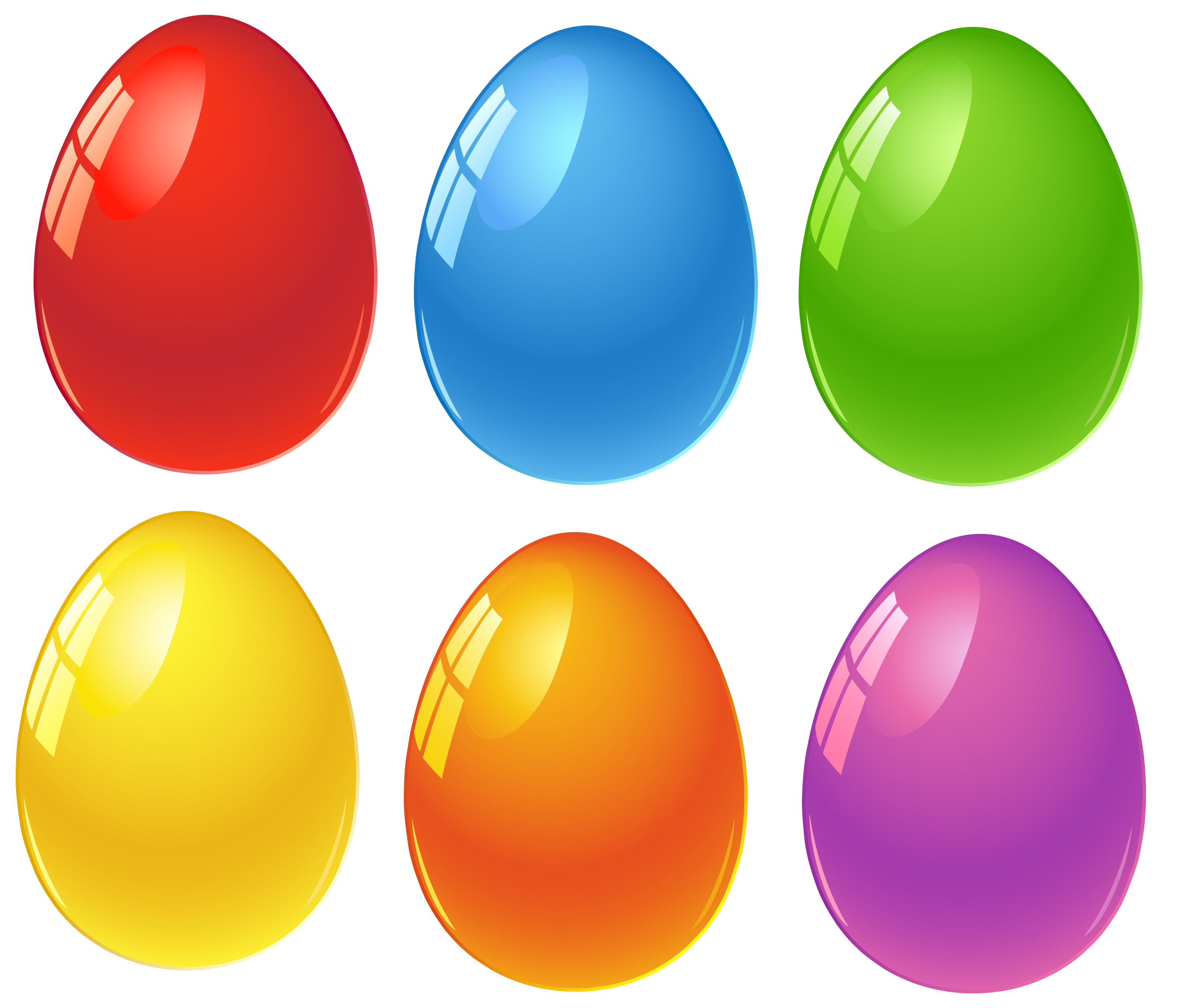 Egg Eggs Easter Colored Red PNG File HD Clipart