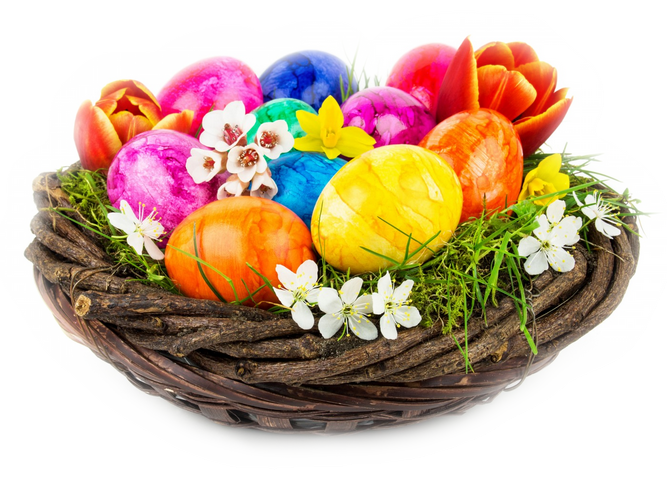 Basket Egg Easter Osternest Das Free Frame Clipart