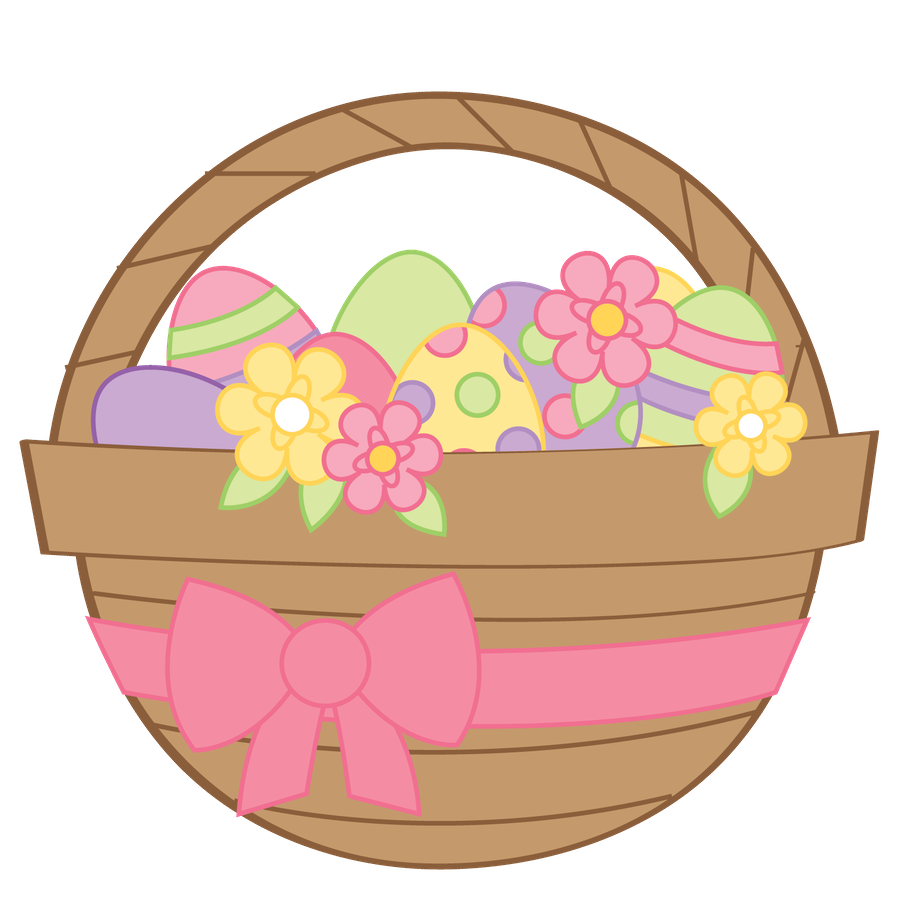 Basket Egg Easter Bunny PNG File HD Clipart