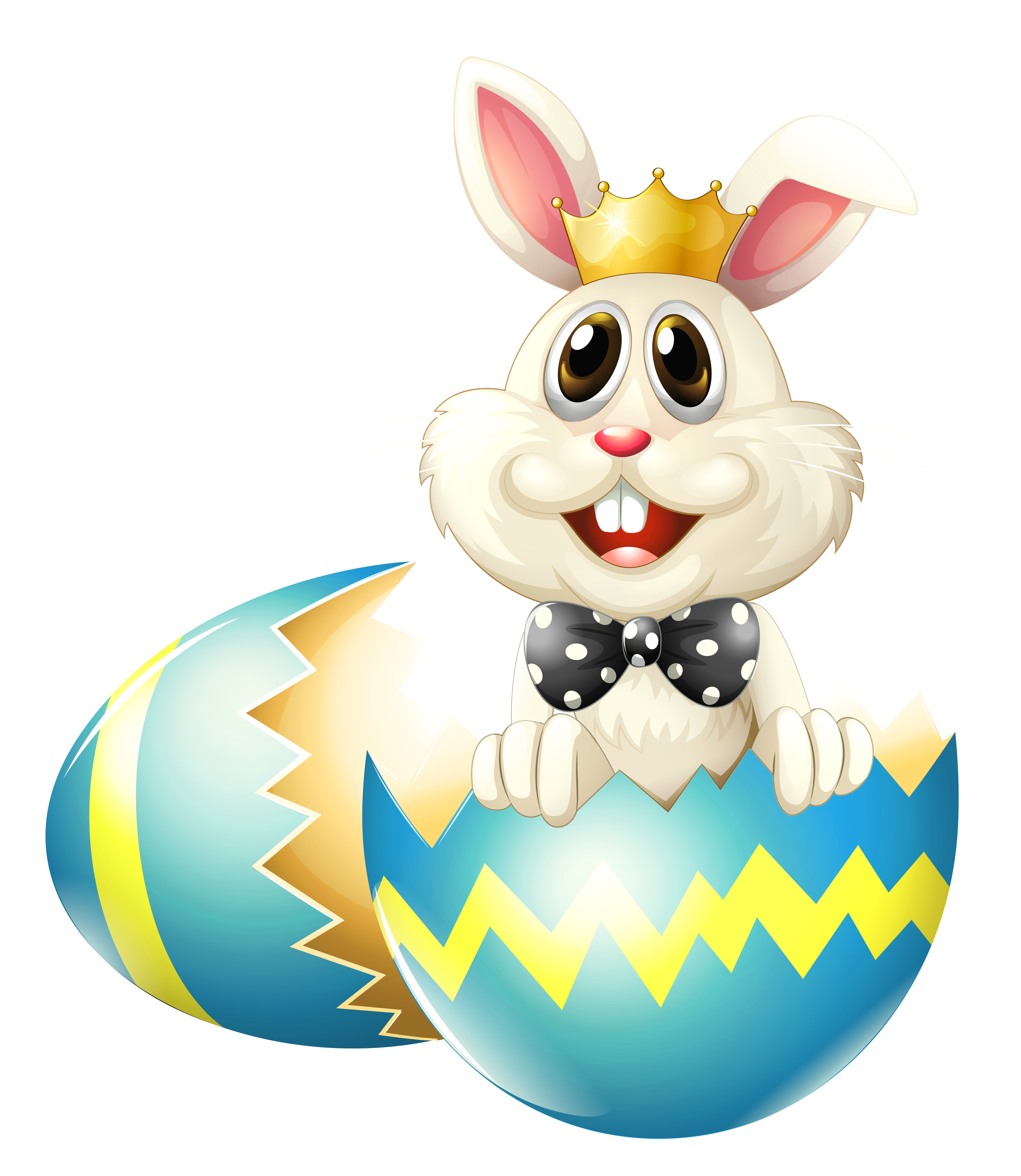 With Crown Easter Bunny Picture Free Transparent Image HD Clipart