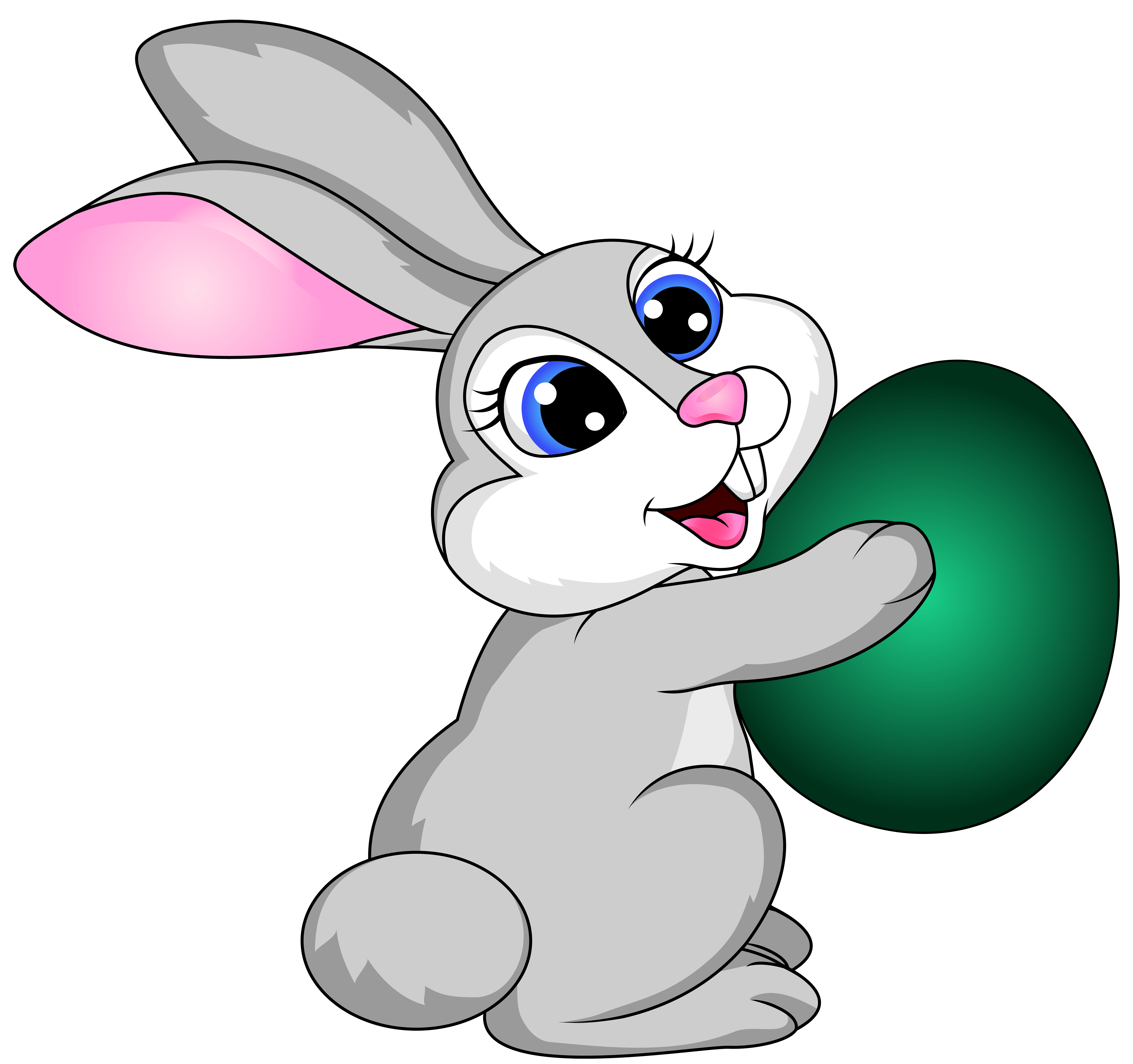 With Egg Easter Bunny Transparent Free HQ Image Clipart