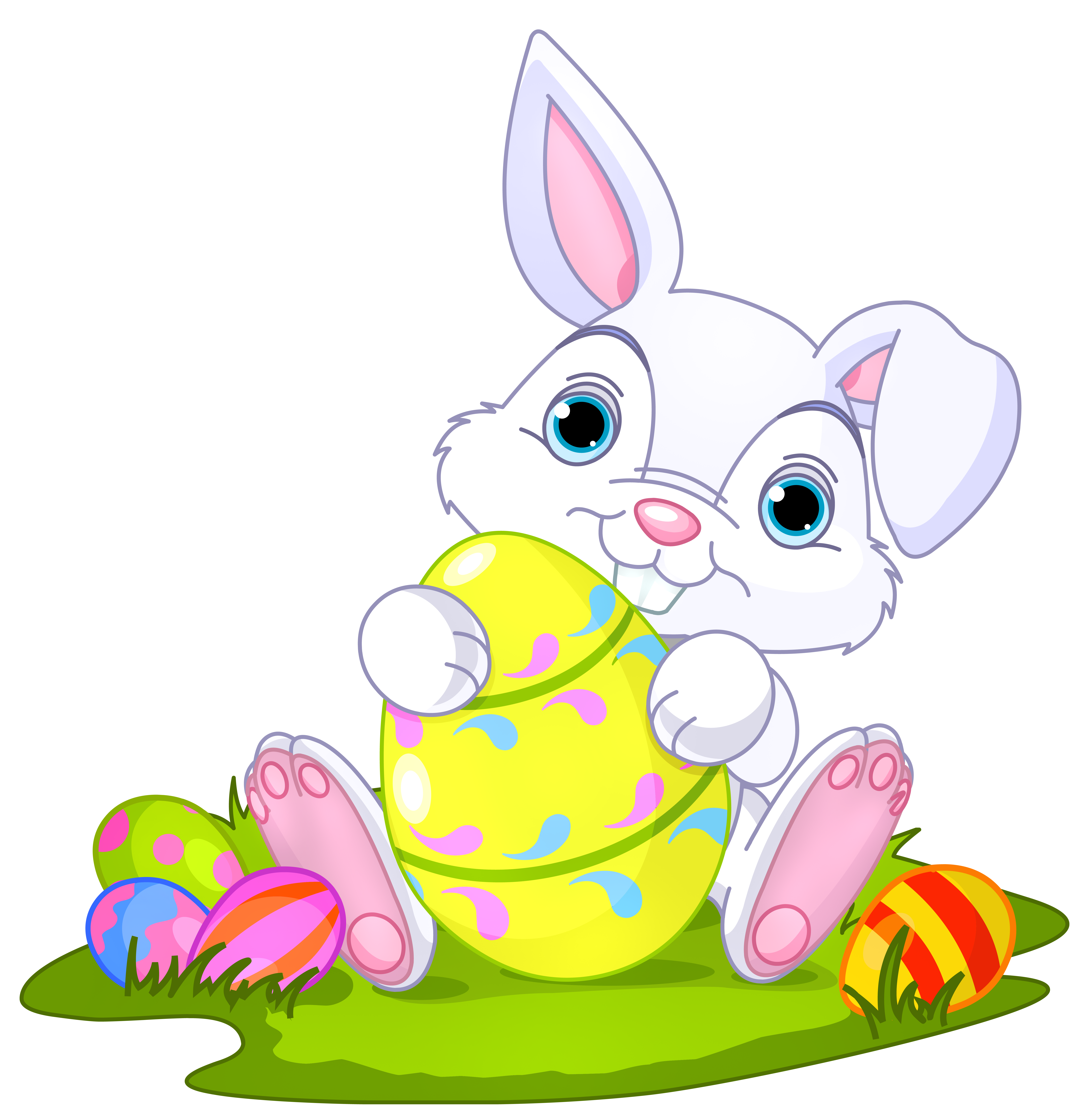 Picture Decor Easter Eggs Domestic Rabbit With Clipart
