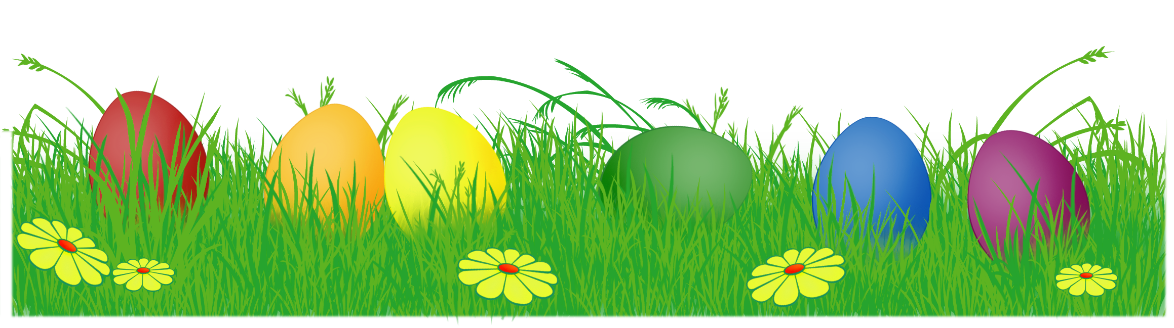 Picture Egg Eggs Hunt Grass With Bunny Clipart