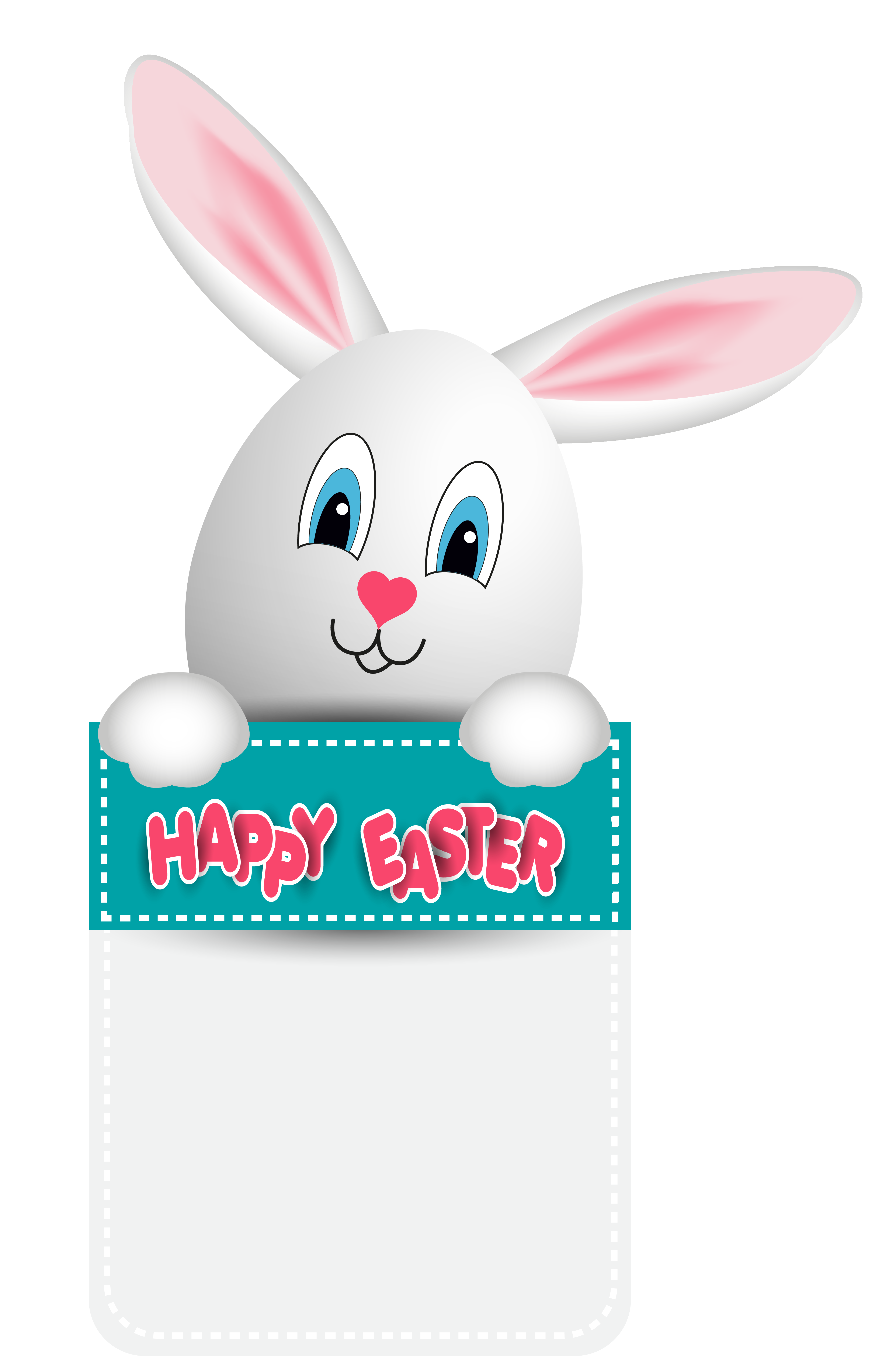 With Easter Bunny Egg Happy HD Image Free PNG Clipart