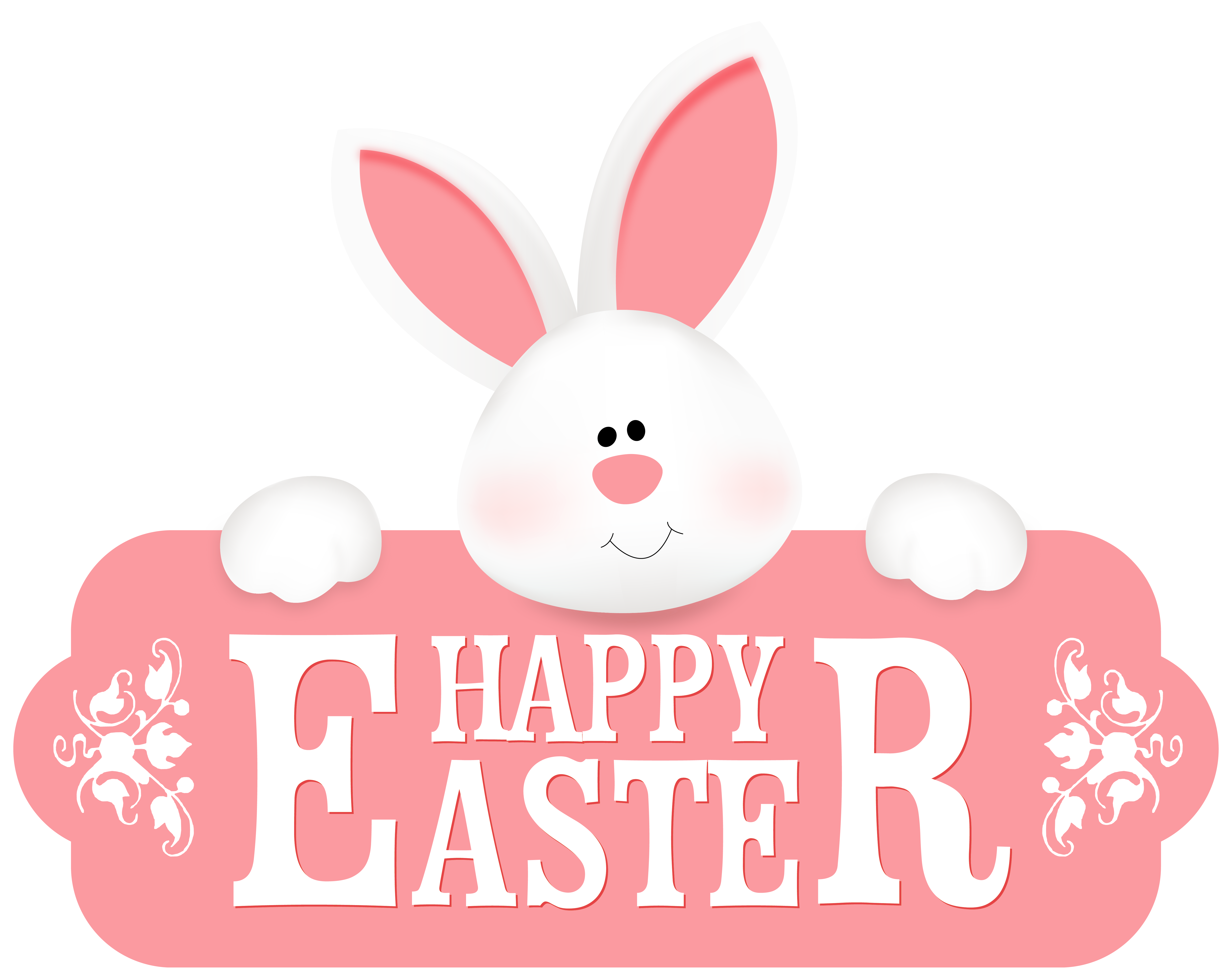 With Easter Bunny Happy PNG File HD Clipart