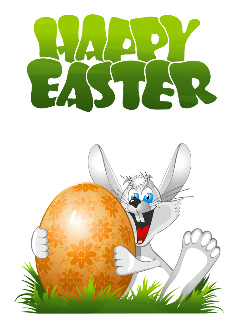 Easter Transparent Cartoon With Bunny Happy Clipart