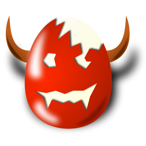 Evil Easter Egg Shell Clipart